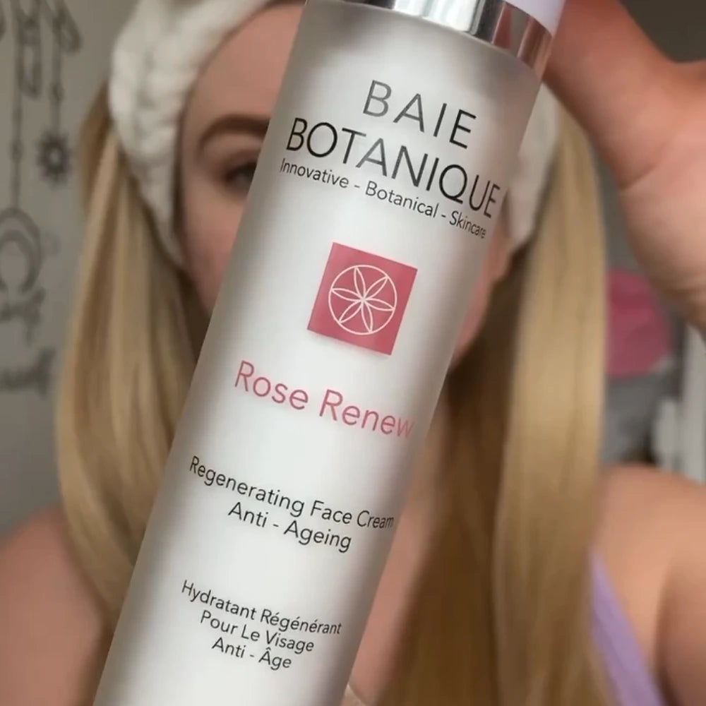 Rose Renew Face Cream Moisturiser Baie Botanique 