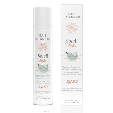 Baie Soleil Baby Sunscreen Sunscreen Baie Botanique™ | Organic and Vegan Skincare 110g 