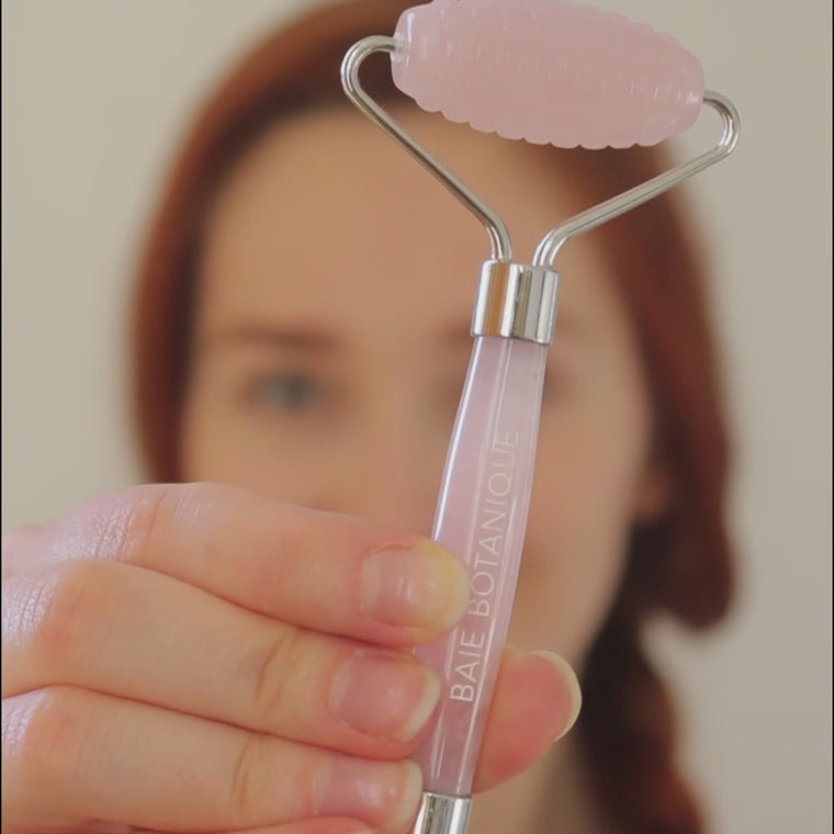 Rose Quartz Dual Action Roller